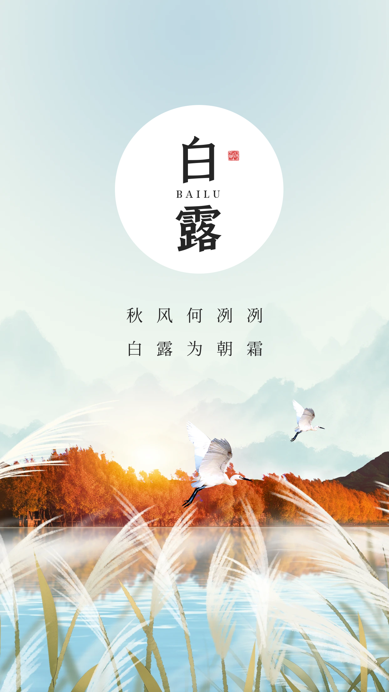 明天就是二十四节气之一的白露了。给大家送一组高清无广宣传图（6张）-WordPress主题模板-zibll子比主题