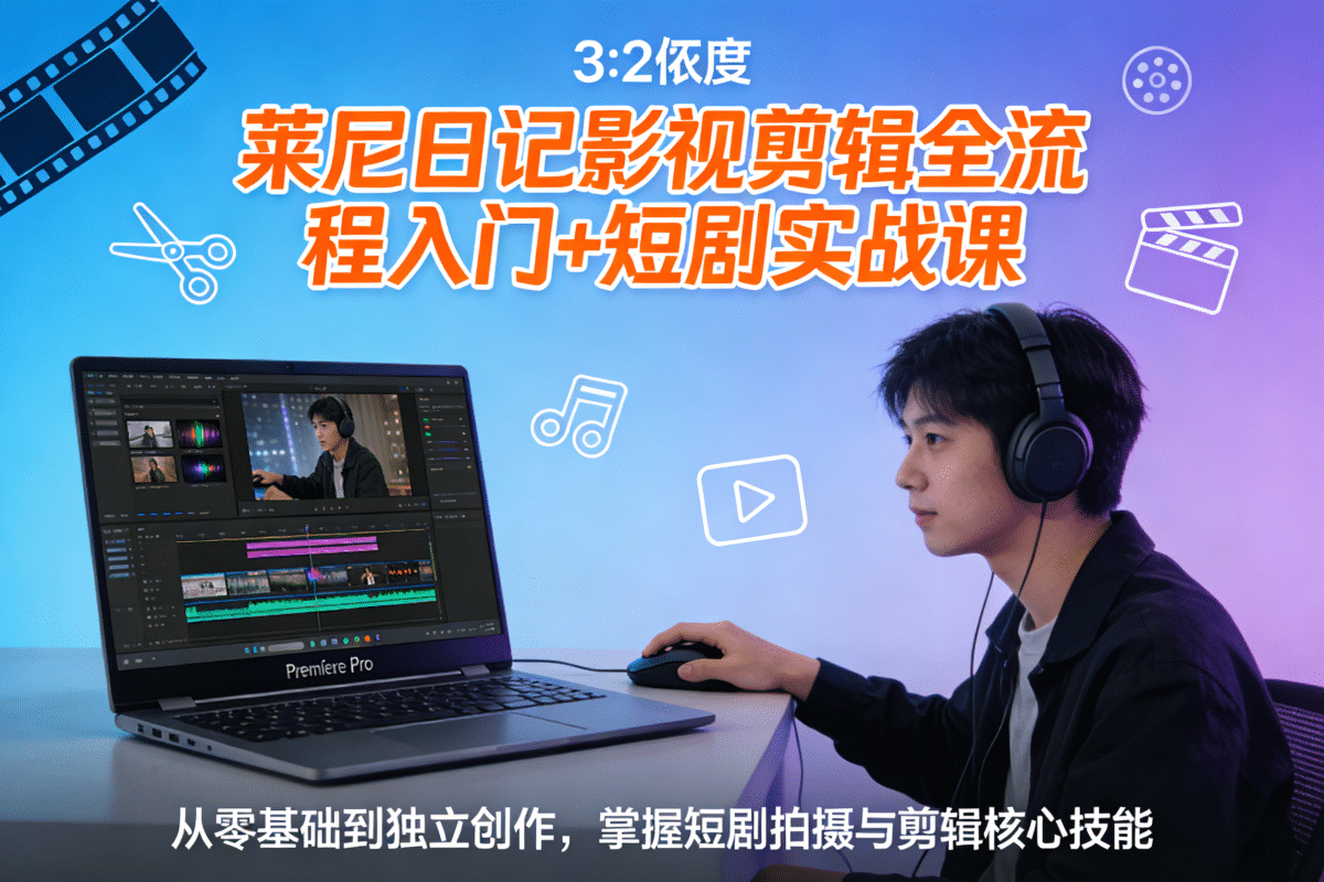 莱尼日记影视剪辑全流程入门+短剧实战课 - 槿篱博客