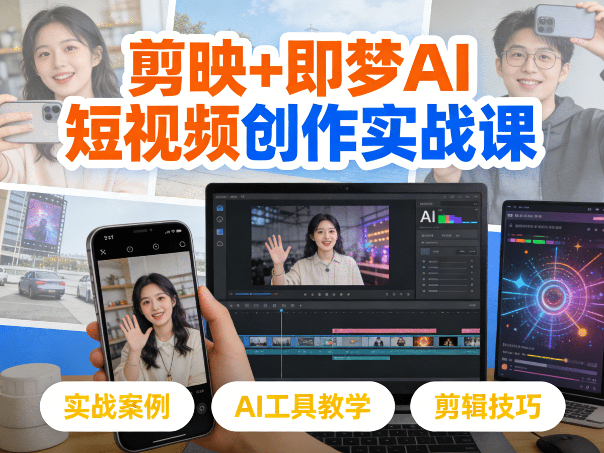 剪映+即梦AI短视频创作实战课 - 槿篱博客