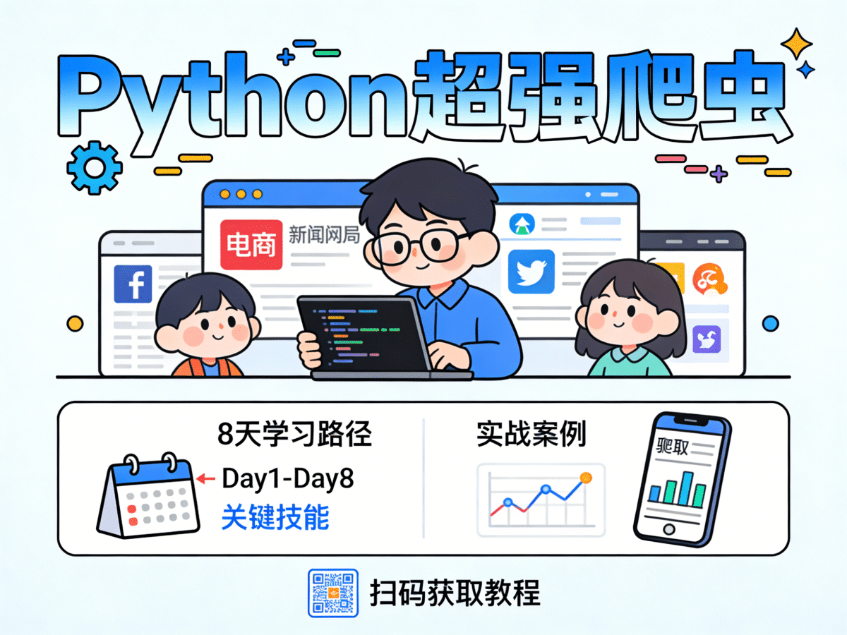 《Python超强爬虫》8天速成各种网站实战 - 槿篱博客