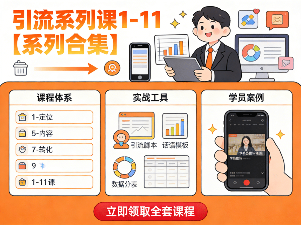 引流系列课1-11【系列合集】 - 槿篱博客