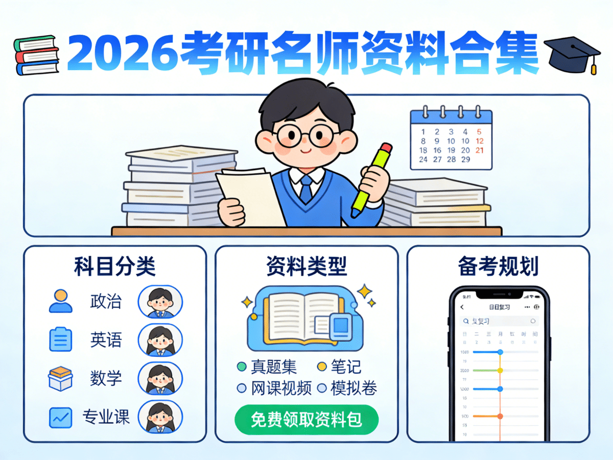 2026考研名师资料合集 - 槿篱博客