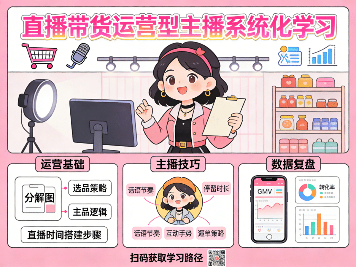 直播带货运营型主播系统化学习 - 槿篱博客