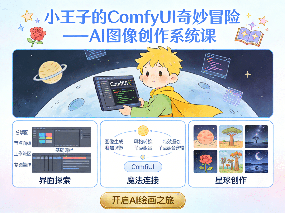 小王子comfyui系统课 - 槿篱博客