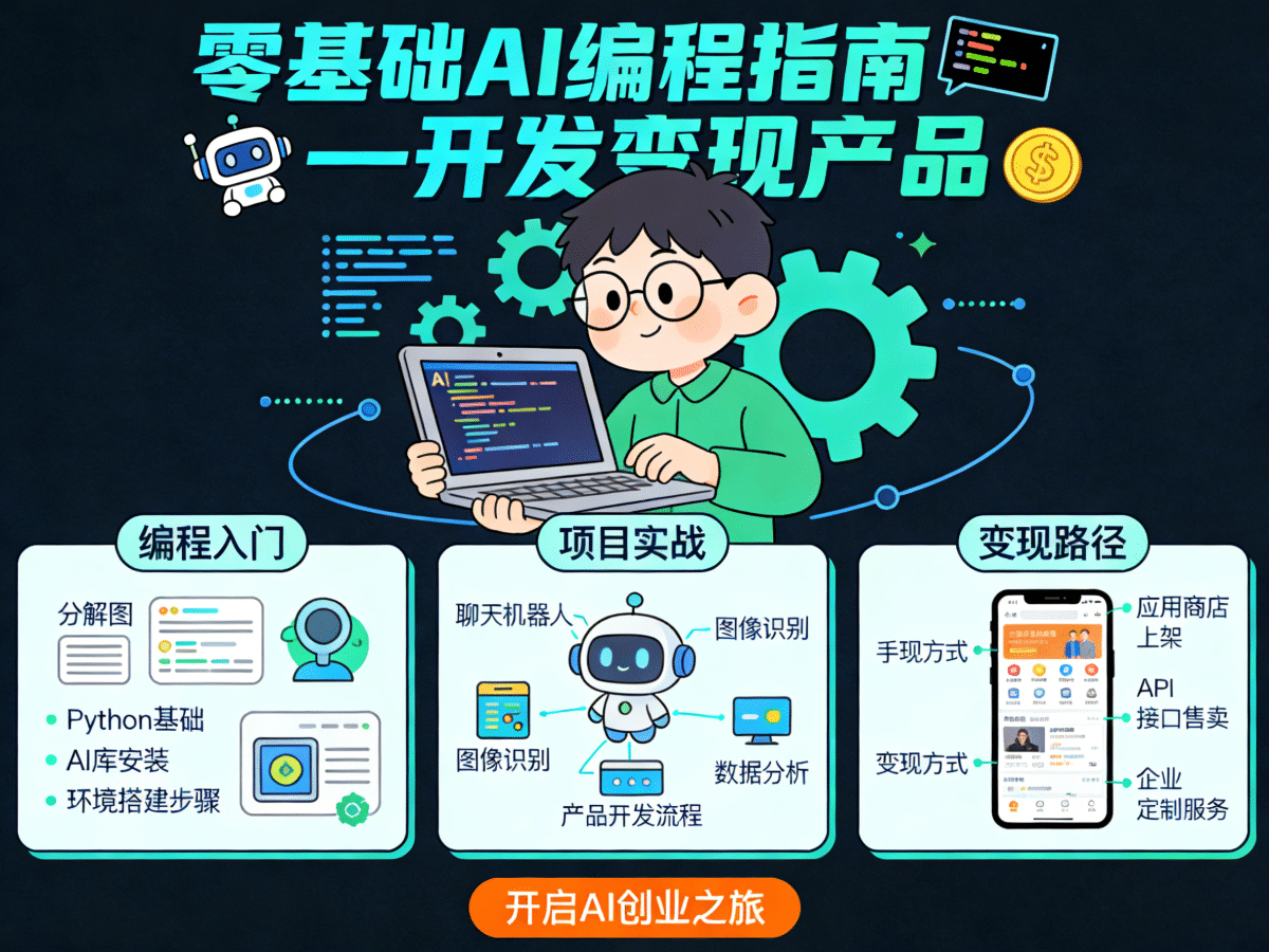 零基础AI编程指南开发变现产品 - 槿篱博客