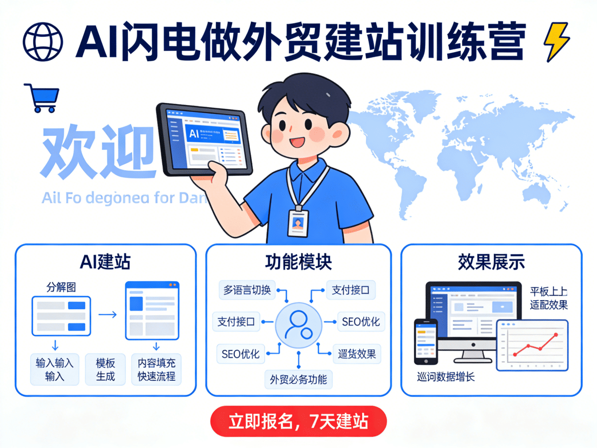 AI闪电做外贸建站训练营 - 槿篱博客