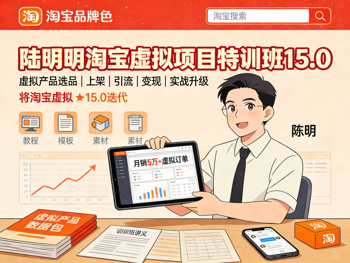 陆明明淘宝虚拟项目特训班15.0 - 槿篱博客