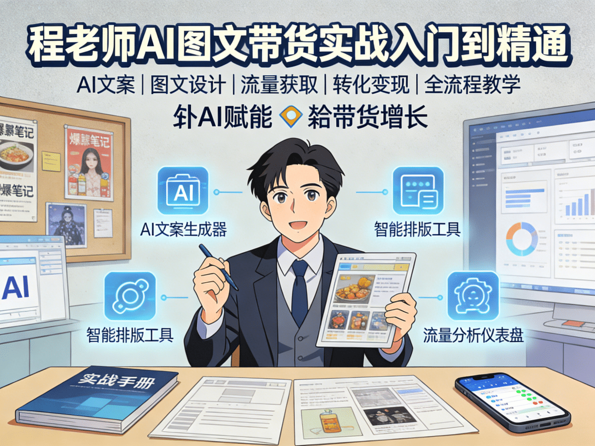 程老师AI图文带货实战入门到精通 - 槿篱博客