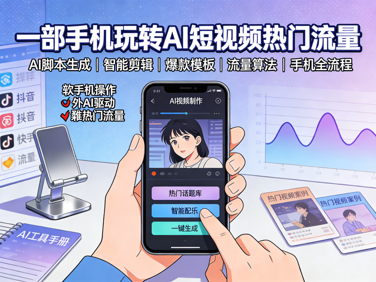 一部手机玩转AI短视频热门流量 - 槿篱博客