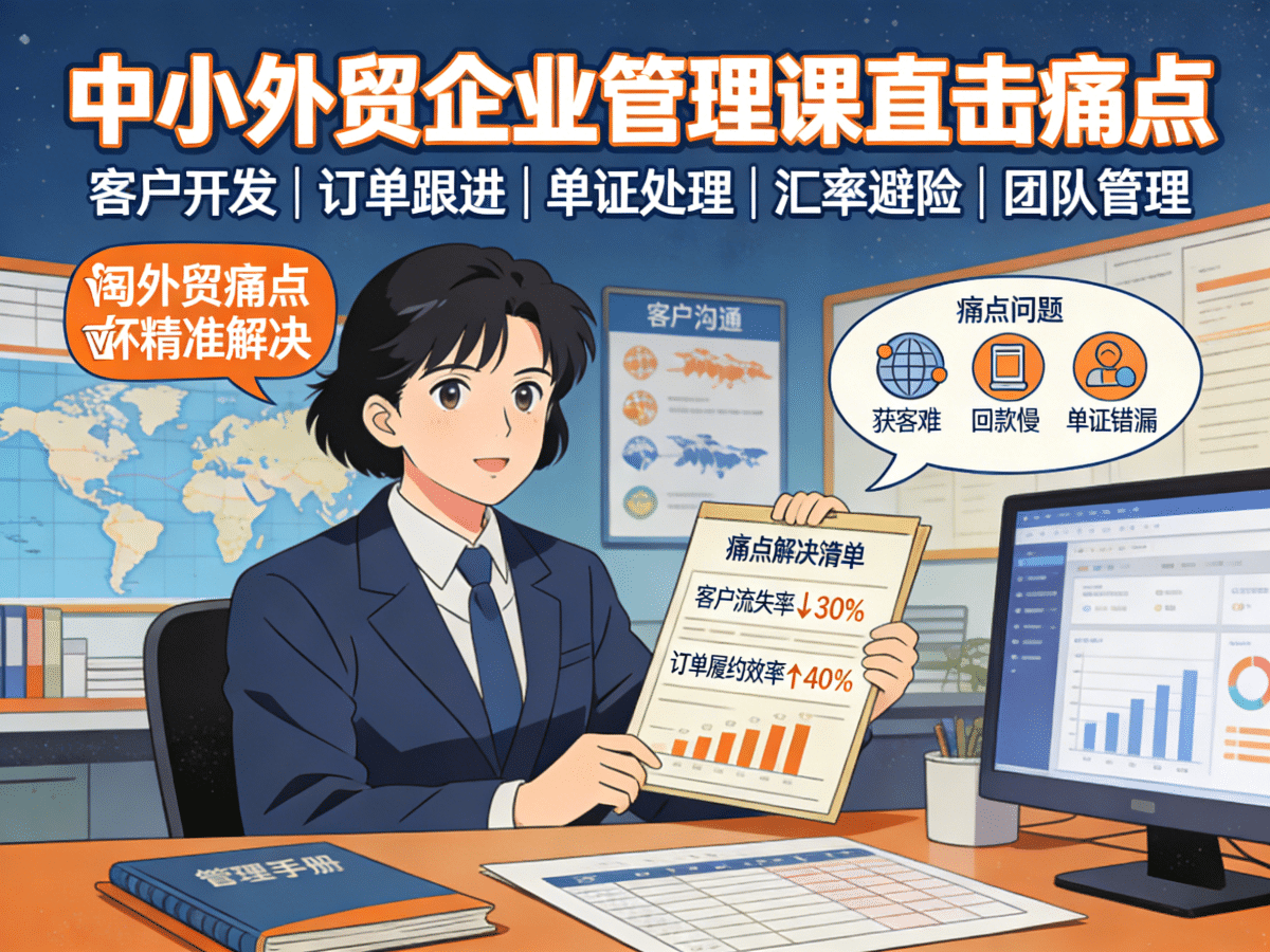 中小外贸企业管理课直击痛点 - 槿篱博客