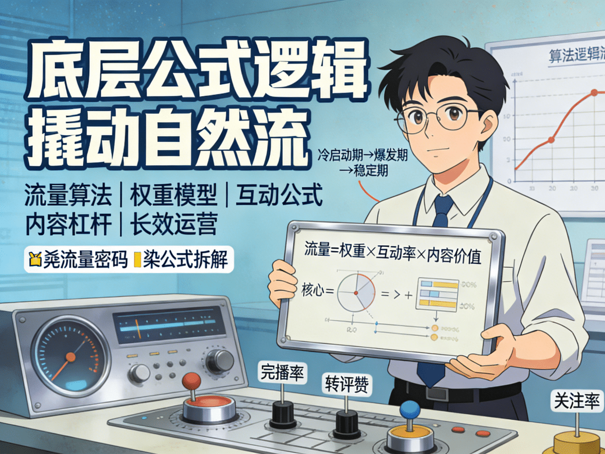 底层公式逻辑撬动自然流 - 槿篱博客