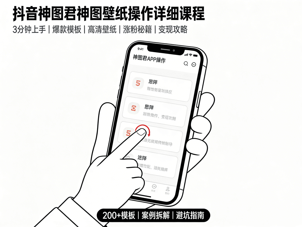抖音神图君神图壁纸操作详细课程 - 槿篱博客