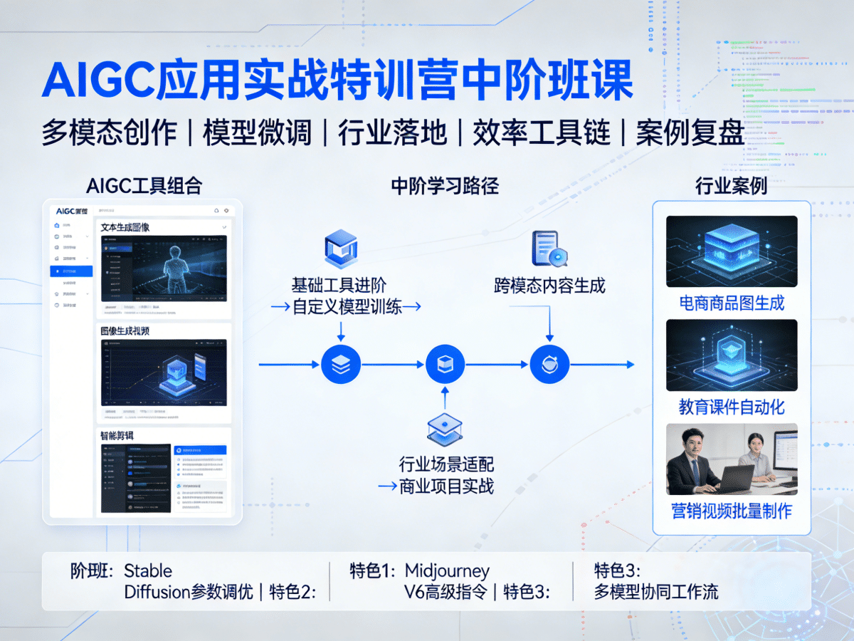 AIGC应用实战特训营中阶班课 - 槿篱博客