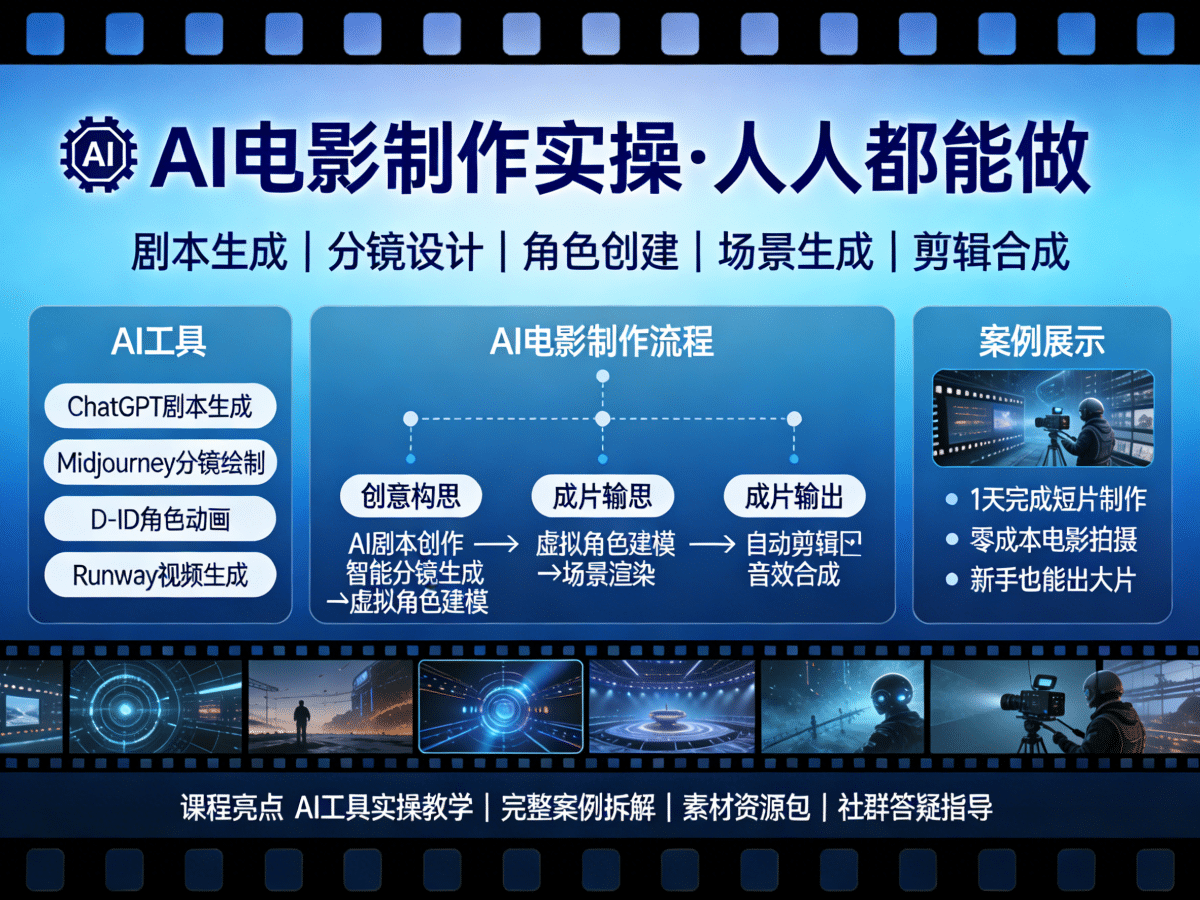 AI电影制作实操人人都能做 - 槿篱博客
