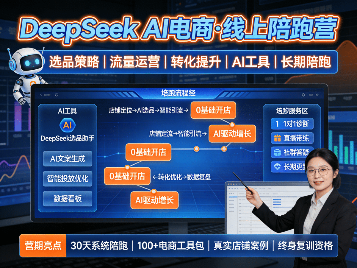 DeepSeek AI电商线上陪跑营
