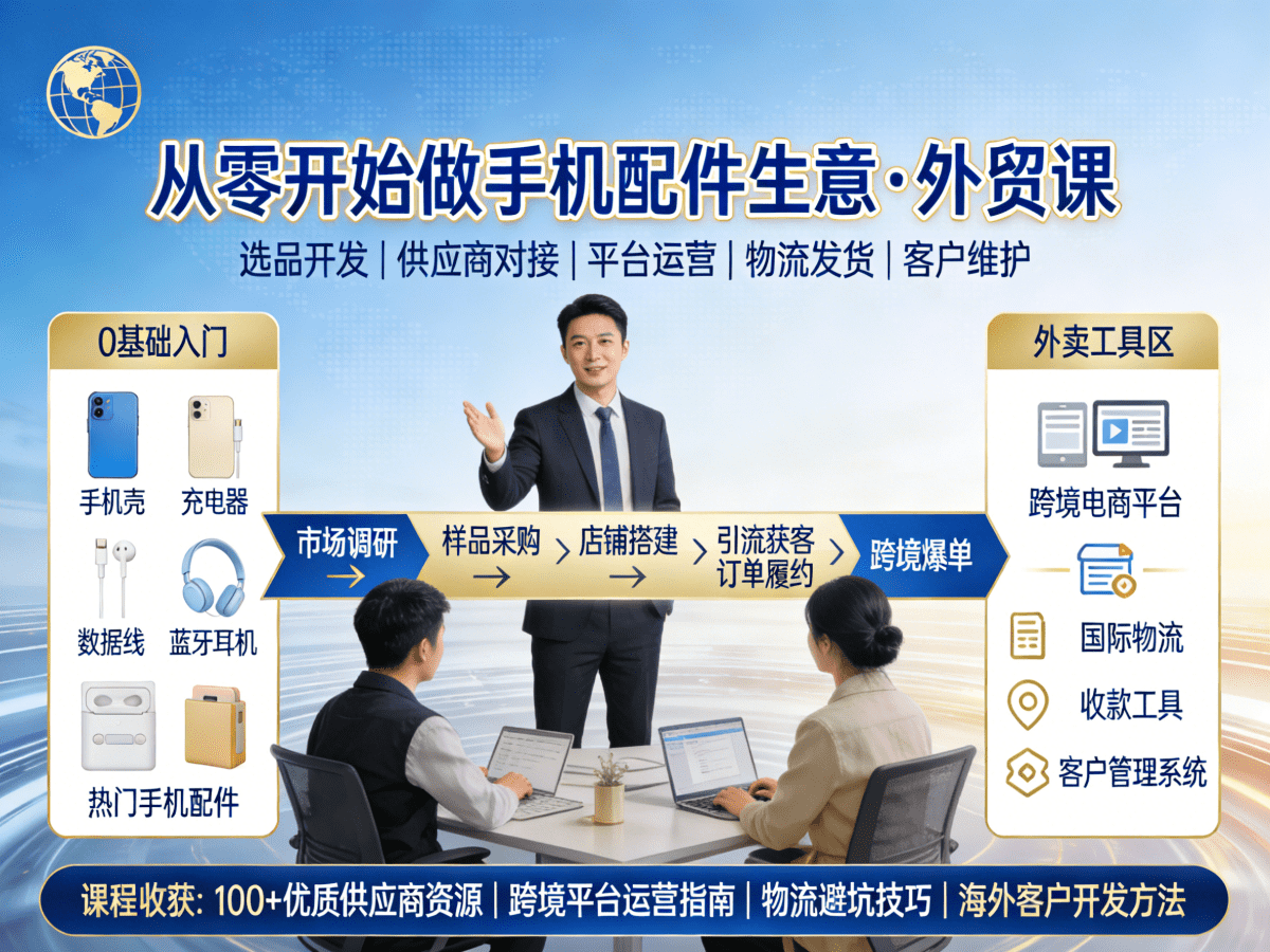 从零开始做手机配件生意外贸课 - 槿篱博客