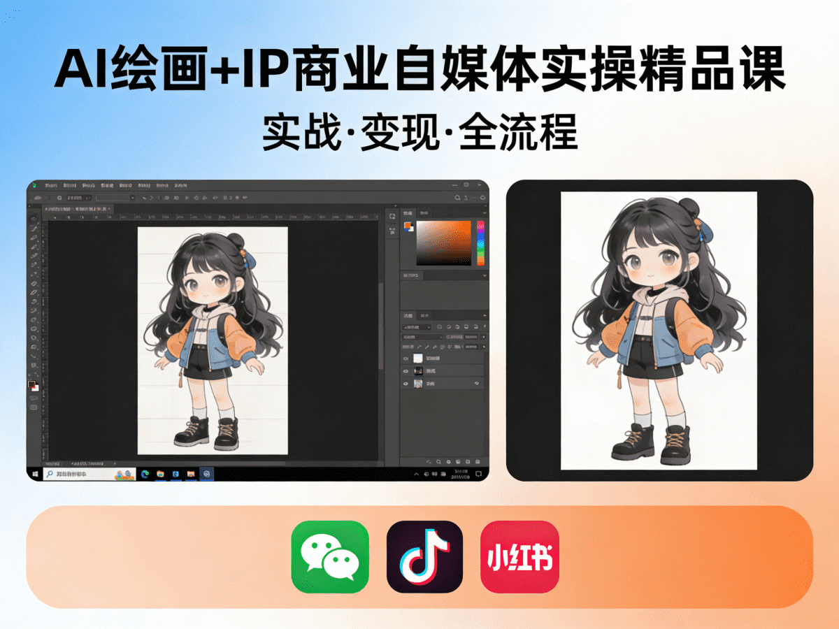 Ai绘画+IP商业自媒体实操精品课 - 槿篱博客