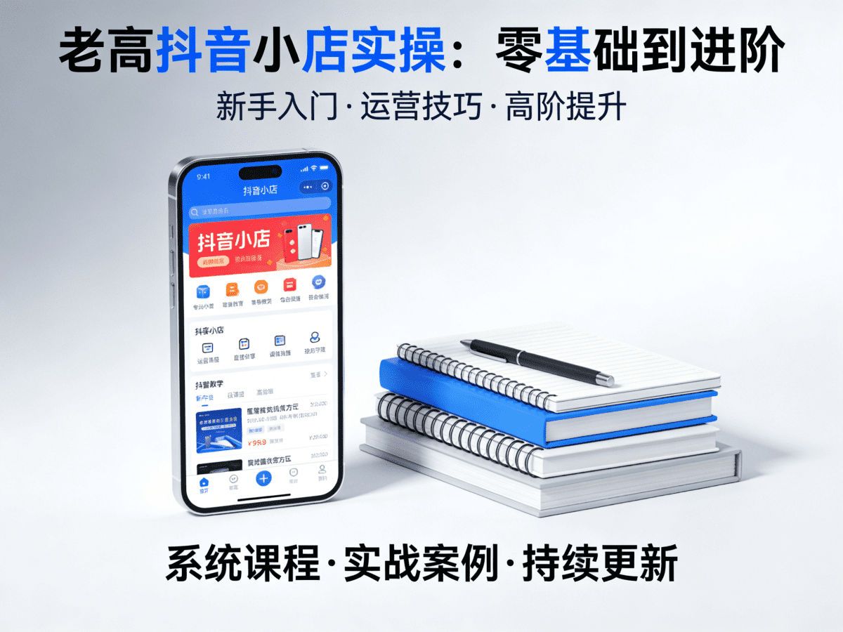 老高抖音小店实操零基础到进阶 - 槿篱博客