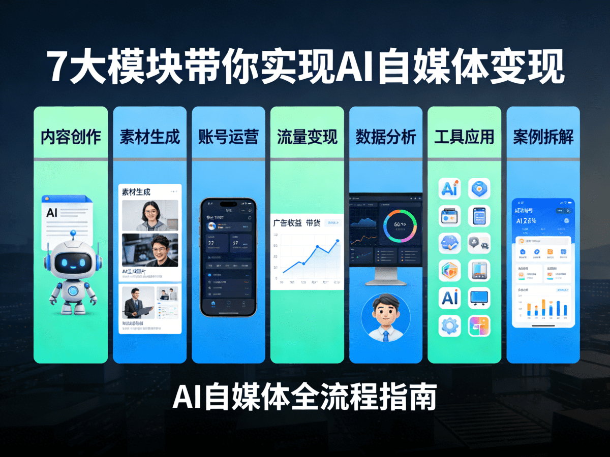 7大模块带你实现AI自媒体变现 - 槿篱博客