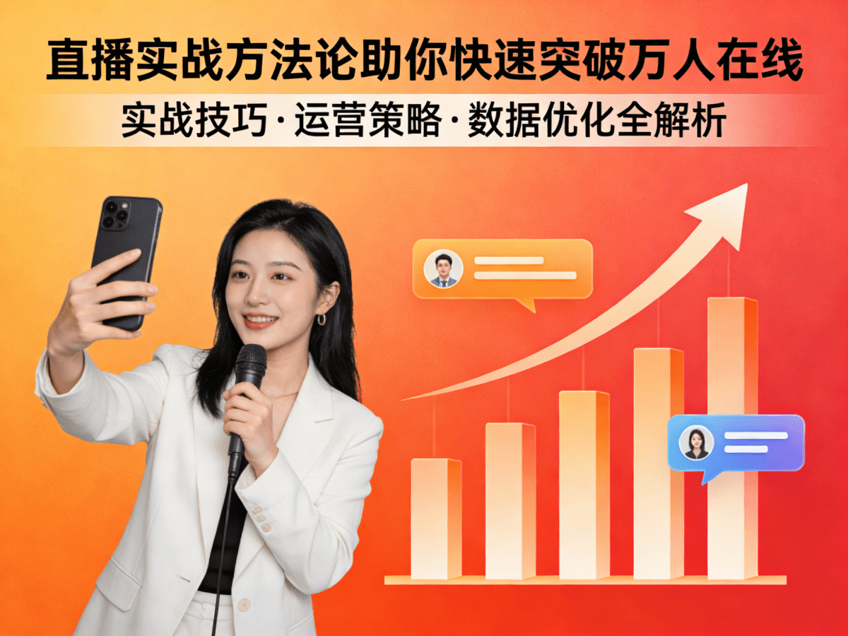 直播实战方法论助你快速突万 - 槿篱博客