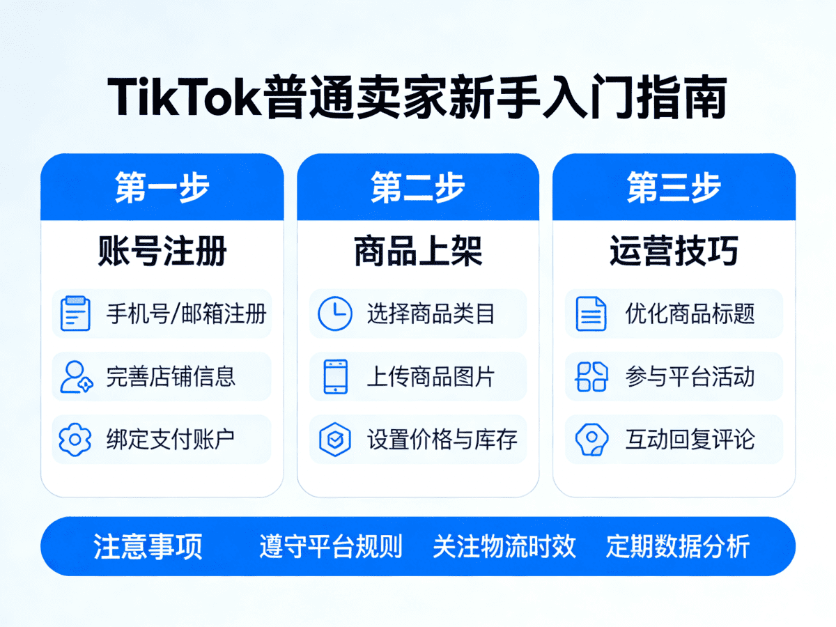 TikTok普通卖家新手入门指南 - 槿篱博客