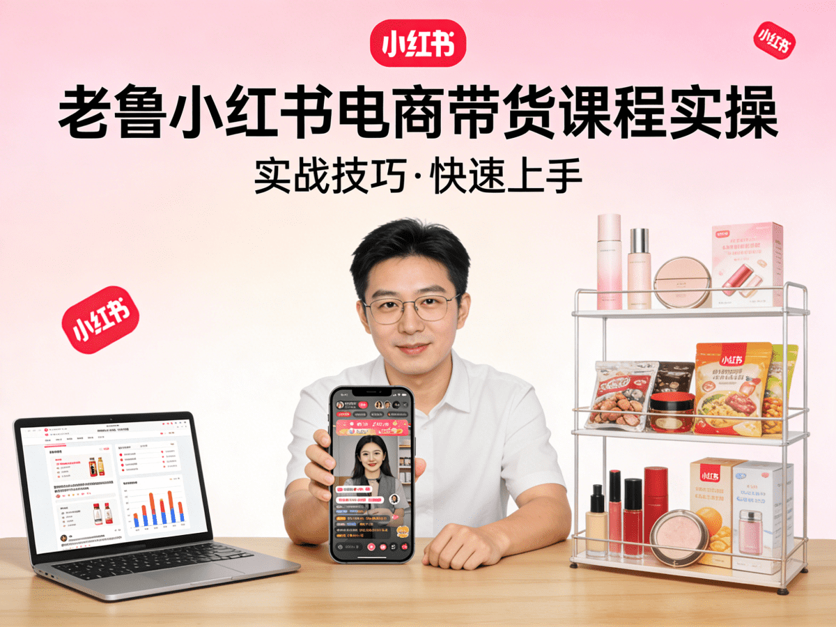 老鲁小红书电商带货课程实操 - 槿篱博客