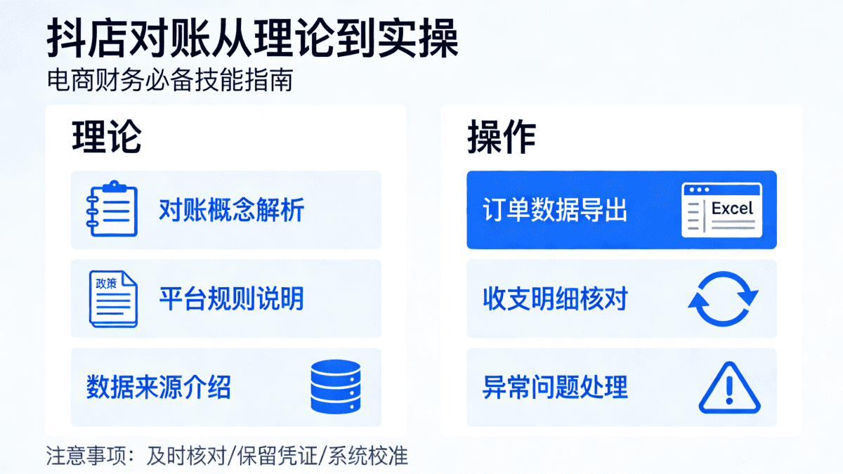 抖店对账从理论到实操