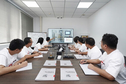 R and D Engineering Team Discussing Advanced Polymeric Formulations for Deep Water Sub Salt Cementing Projects
