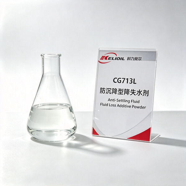 CG713L anti-settling fluid loss additive liquid sample bottled by Kelioil